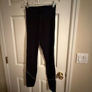 Sarah’s Day x white fox activewear black leggings with sdxwfa lettering